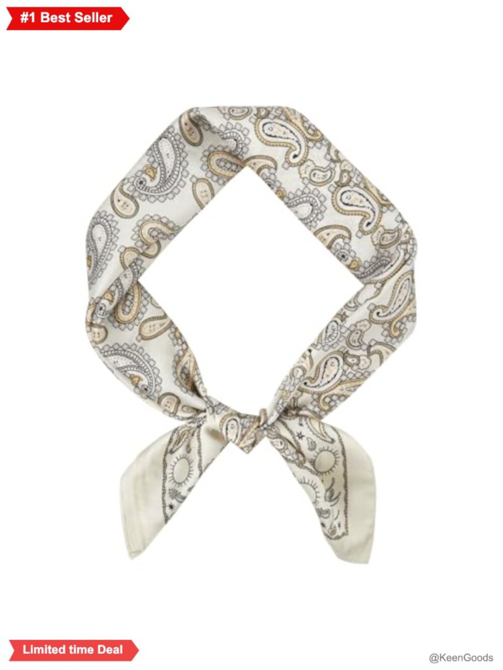 Silk Feel Square Scarf Paisley Bandana Neckerchief Lightweight 27 Inch